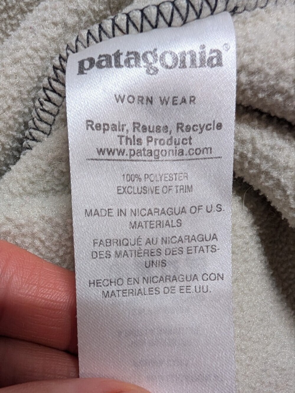 PATAGONIA Synchilla Women's Snap-T Fleece ColorblockPullover (Medium) - Picture 6 of 8